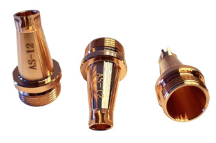 Çift Tel Nozzle Ürün Görseli - Fiber Lazer Kesim Nozzle Çap Seçenekleri | Otekso